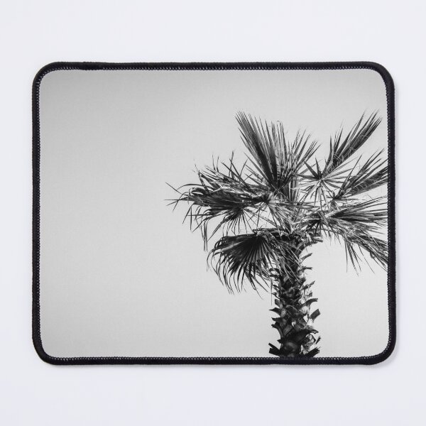 Item preview, Palm Tree Beside a Tranquil Ocean in Black and White designed and sold by Nmallia.