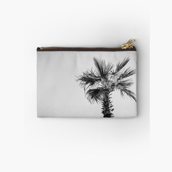 Item preview, Palm Tree Beside a Tranquil Ocean in Black and White designed and sold by Nmallia.
