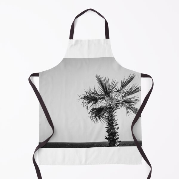 Item preview, Palm Tree Beside a Tranquil Ocean in Black and White designed and sold by Nmallia.