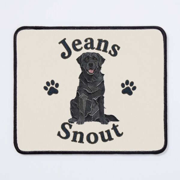 Item preview, Black Labrador Retriever Denim Patch Art designed and sold by JeanSnout.