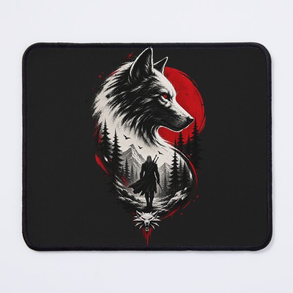 Item preview, Crimson Moon – Lone Wolf Wanderer designed and sold by AndGarciart.