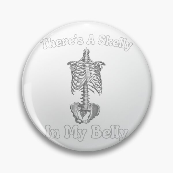 Item preview, there's a skelly in my belly Funny Skeleton Meme designed and sold by AMCreatix.