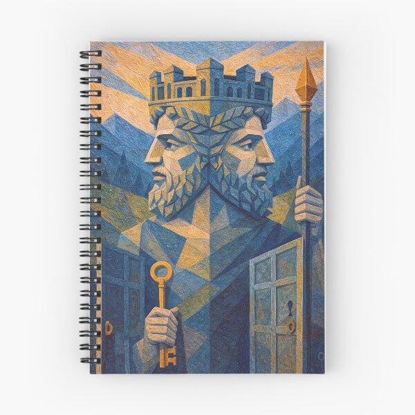 Item preview, Janus – God of Doors and Transitions Painting designed and sold by GalleryKauffeld.