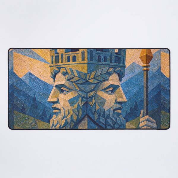 Item preview, Janus – God of Doors and Transitions Painting designed and sold by GalleryKauffeld.