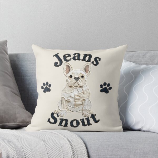 Item preview, Cream French Bulldog Denim Patch Art designed and sold by JeanSnout.
