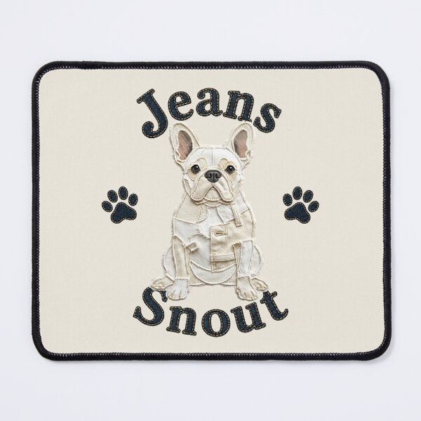 Item preview, Cream French Bulldog Denim Patch Art designed and sold by JeanSnout.