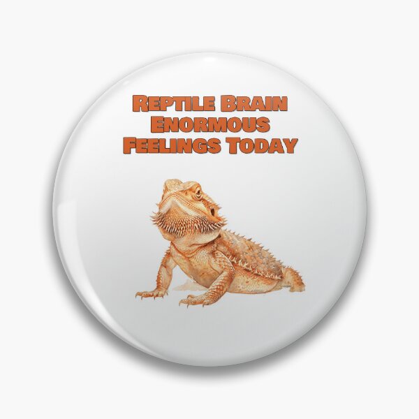 Item preview, Reptile Brain Enormous Feelings Today Bearded Dragon Design designed and sold by NatureUnleashed.