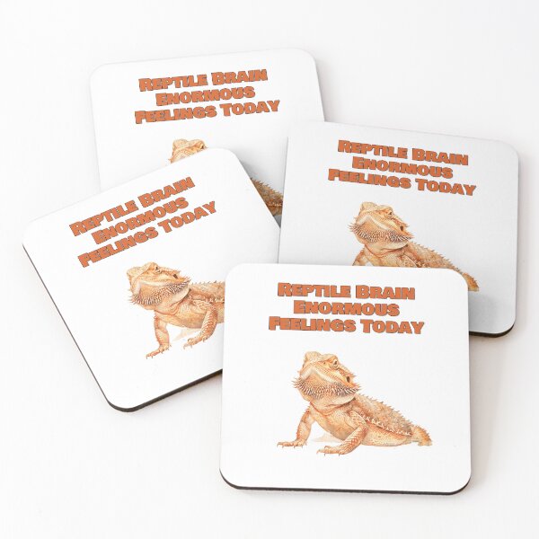 Item preview, Reptile Brain Enormous Feelings Today Bearded Dragon Design designed and sold by NatureUnleashed.