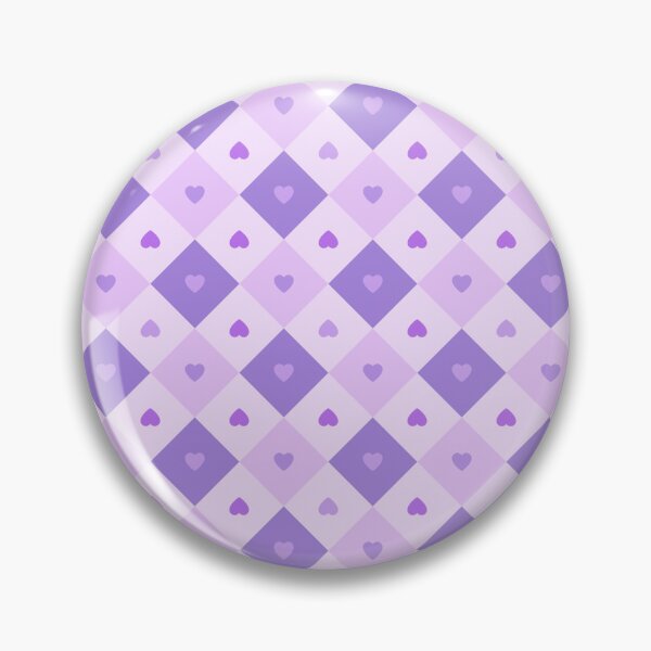 Item preview, Sweet Romantic Geometric Pastel Violet Purple Heart Argyle Pattern designed and sold by Chromaovo.