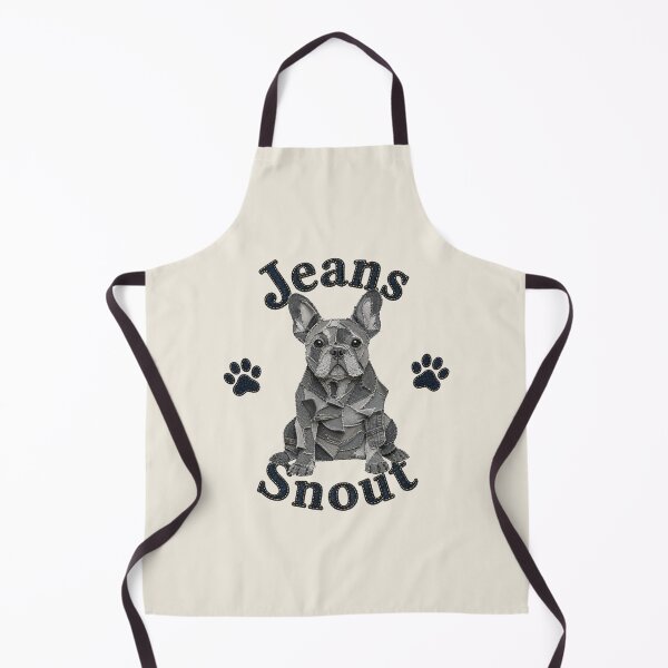 Item preview, Gray French Bulldog Denim Patch Art designed and sold by JeanSnout.