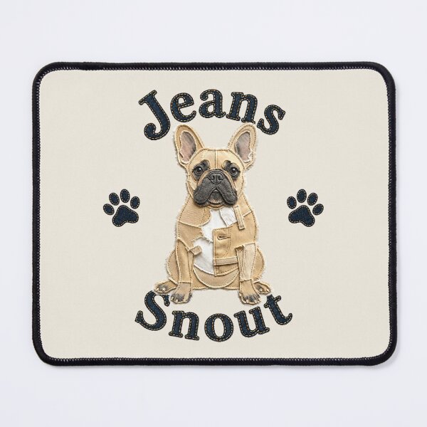 Item preview, Fawn French Bulldog Denim Patch Art designed and sold by JeanSnout.