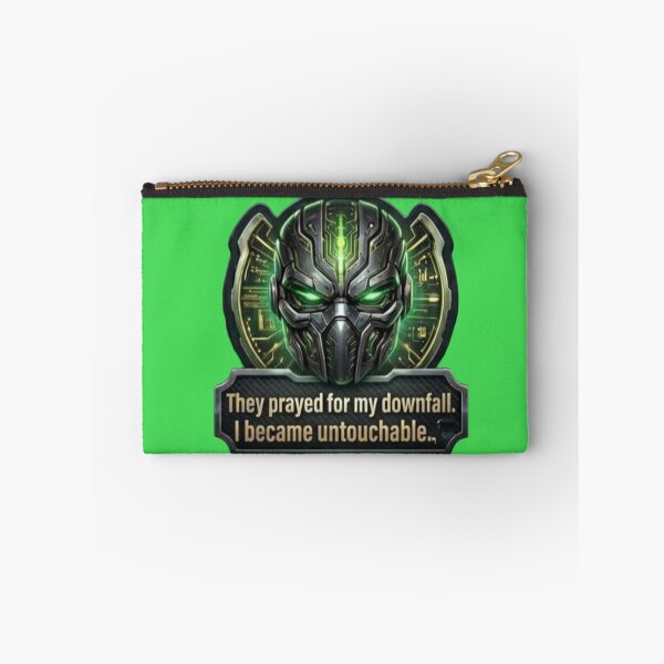 Item preview, They Prayed For My Downfall I Became Untouchable Cyber Mask Sticker designed and sold by Scro-Ciob-Shop.