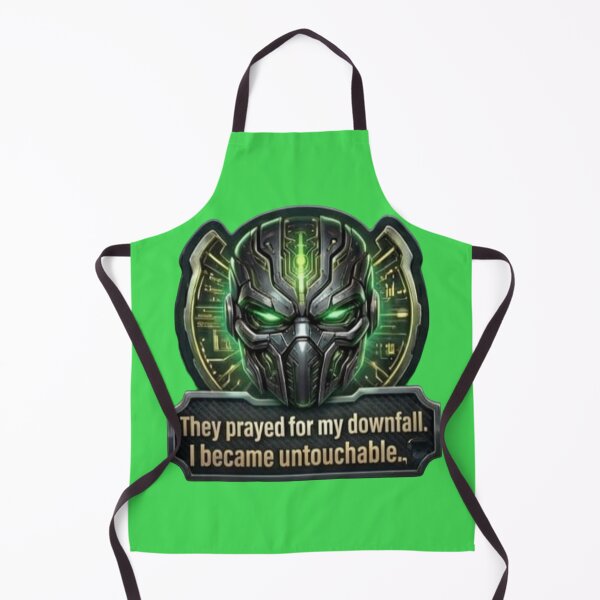 Item preview, They Prayed For My Downfall I Became Untouchable Cyber Mask Sticker designed and sold by Scro-Ciob-Shop.