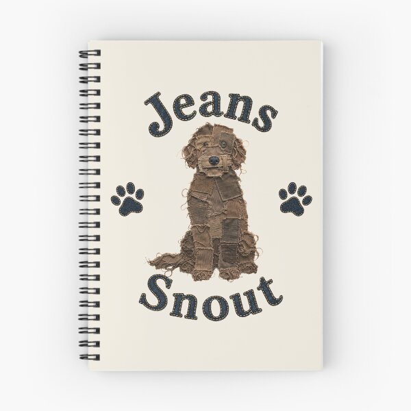 Item preview, Brown Doodle Denim Patch Art designed and sold by JeanSnout.