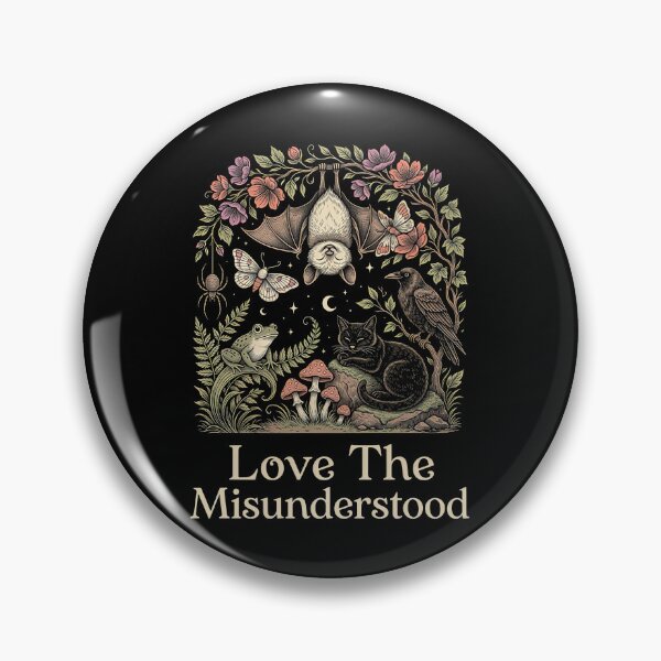 Item preview, Love The Misunderstood Bat Raven Cat Moth Cottagecore designed and sold by Redgiant87x.