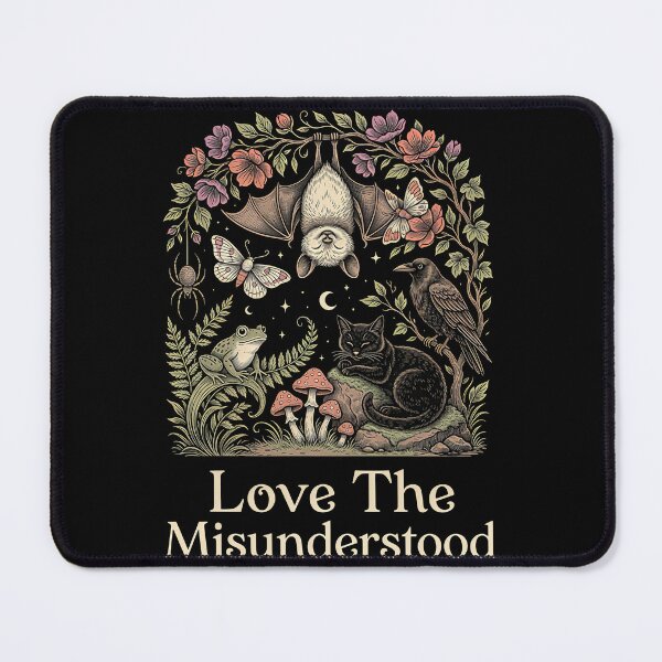 Item preview, Love The Misunderstood Bat Raven Cat Moth Cottagecore designed and sold by Redgiant87x.