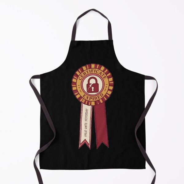 Item preview, Certificate Expired SSL Award Sysadmin Humor designed and sold by ironsloth.