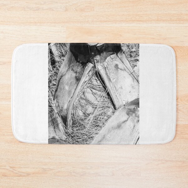 Item preview, Close-Up Black and White Photo of Textured Natural Palm Tree Trunk designed and sold by Nmallia.