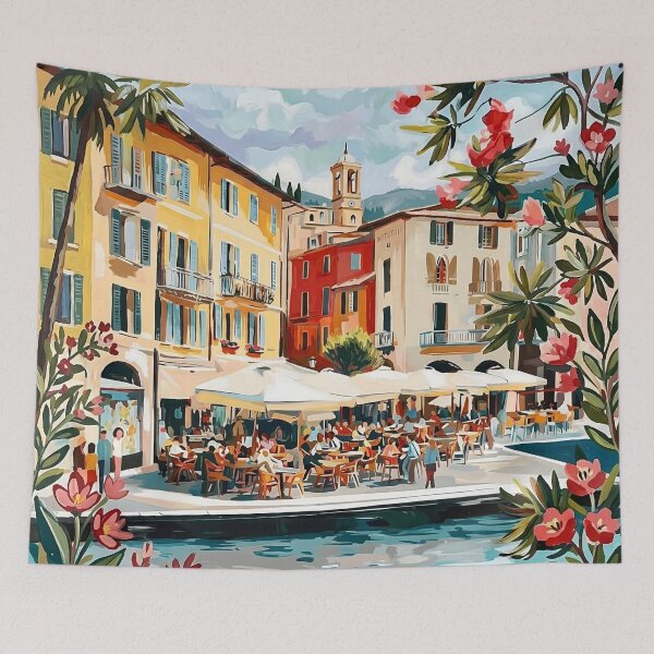 Item preview, Riva Del Garda Acrylic Print | Italy Travel Poster |  Italian  designed and sold by POSTERIOCREW.