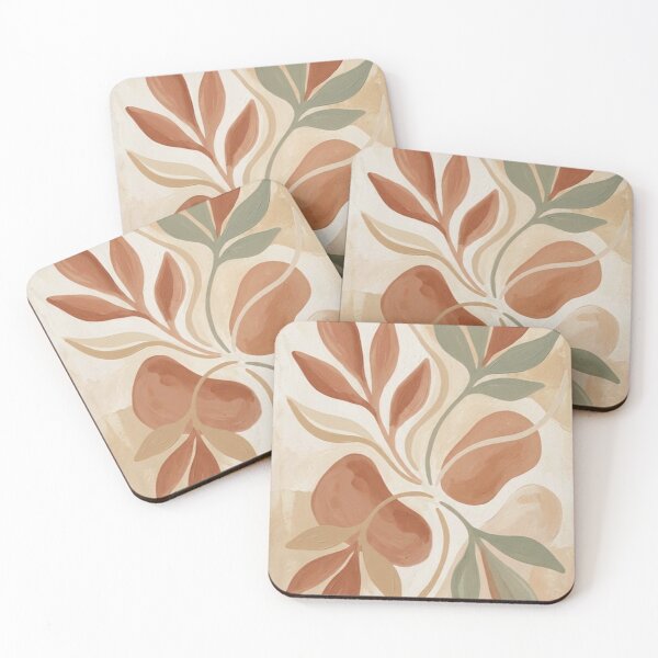 Item preview, Desert Botanical Forms Terracotta and Sage Abstract Art designed and sold by Zaramodo.