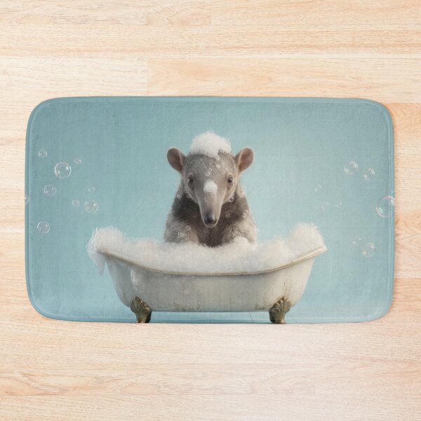 Item preview, Baby Anteater Bubble Bath Cute Nursery Bathroom Wall Art designed and sold by LazyOwlStore.