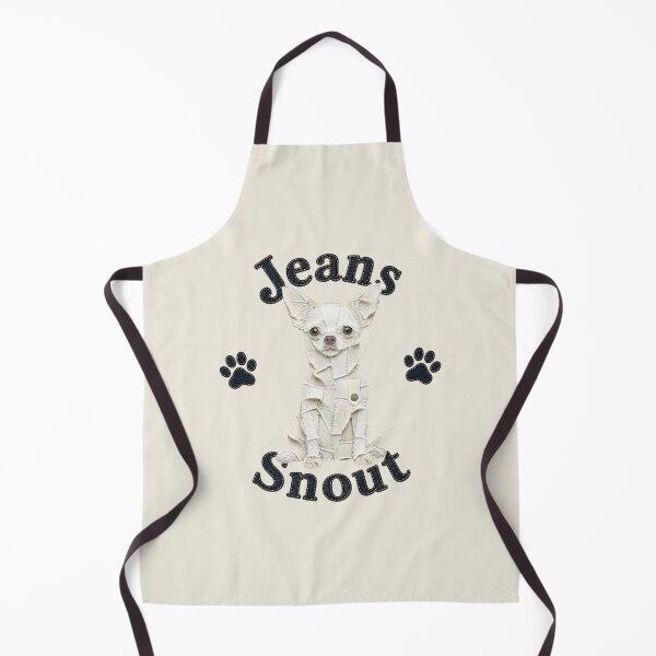 Item preview, White Smooth Chihuahua Denim Patch Art designed and sold by JeanSnout.