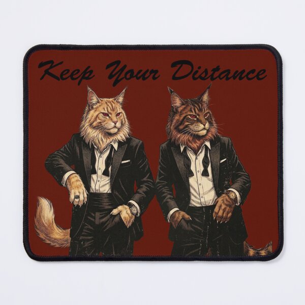 Item preview, Maine Coon Cats. Keep Your Distance. designed and sold by Animal Cosmic Society.