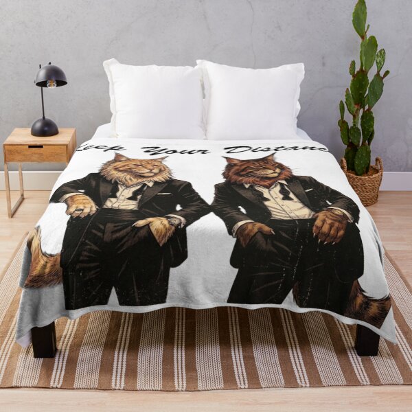 Item preview, Maine Coon Cats. Keep Your Distance. designed and sold by Animal Cosmic Society.