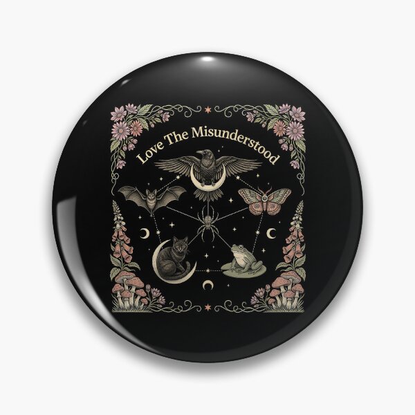 Item preview, Love The Misunderstood Bat Raven Cat Gothic Cottagecore designed and sold by Redgiant87x.