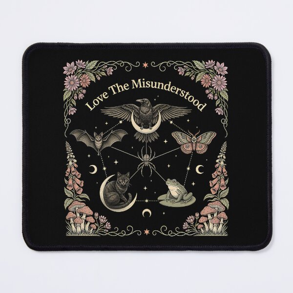 Item preview, Love The Misunderstood Bat Raven Cat Gothic Cottagecore designed and sold by Redgiant87x.