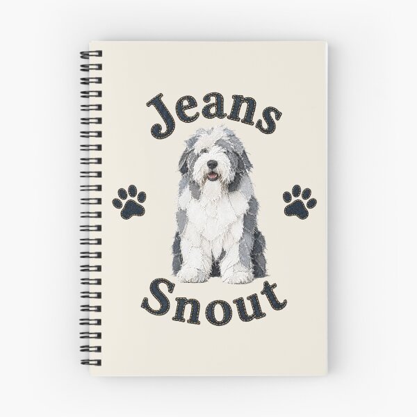 Item preview, Old English Sheepdog Denim Patch Art designed and sold by JeanSnout.