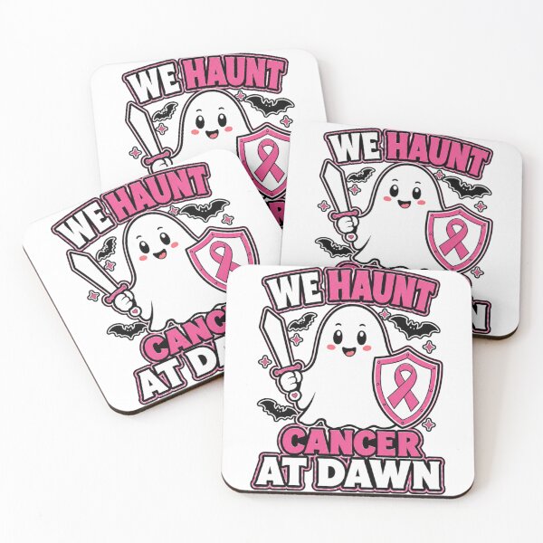 Item preview, We Haunt Cancer At Dawn Ghost Pink Ribbon Breast Cancer Awareness designed and sold by WeirdlyMild.