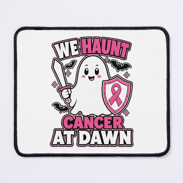 Item preview, We Haunt Cancer At Dawn Ghost Pink Ribbon Breast Cancer Awareness designed and sold by WeirdlyMild.