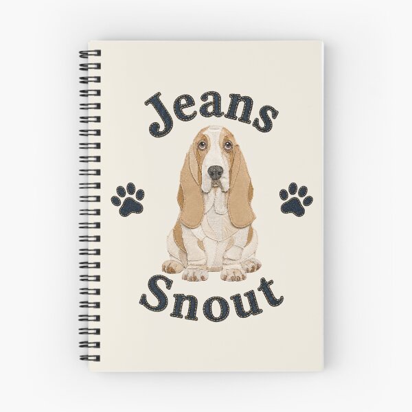 Item preview, Lemon-White Basset Hound Denim Patch Art designed and sold by JeanSnout.