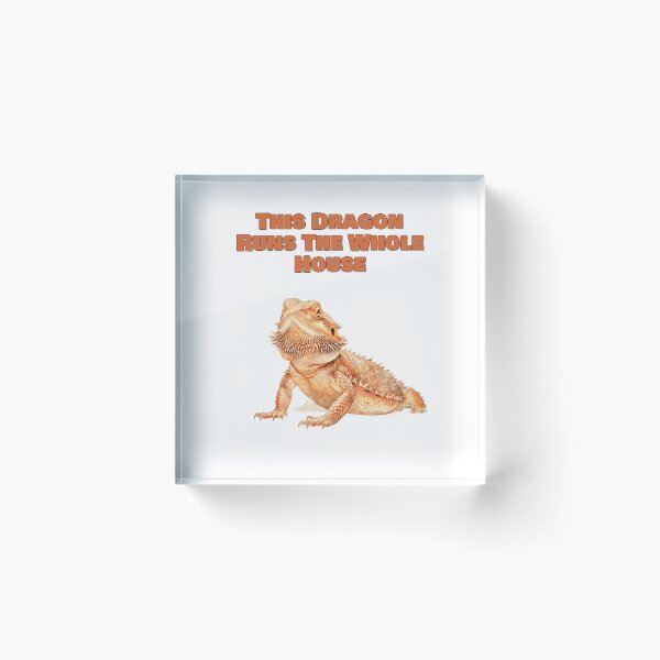 Item preview, This Dragon Runs The Whole House Bearded Dragon Design designed and sold by NatureUnleashed.