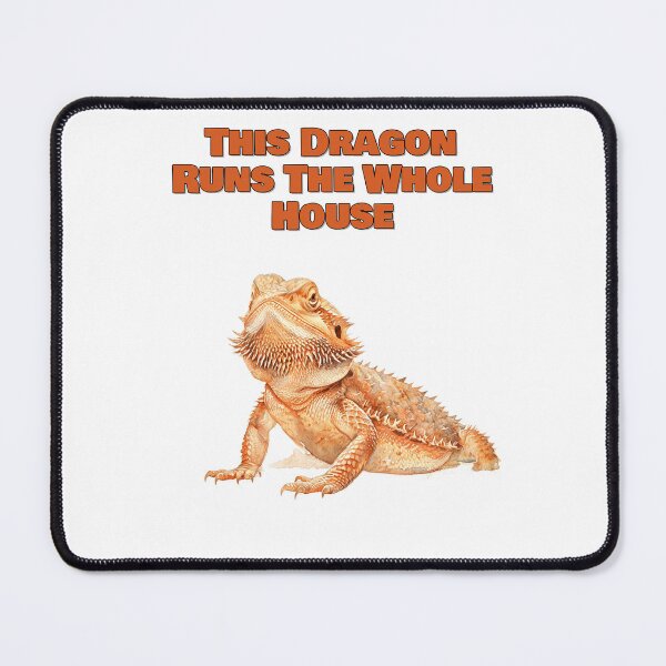 Item preview, This Dragon Runs The Whole House Bearded Dragon Design designed and sold by NatureUnleashed.
