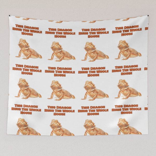Item preview, This Dragon Runs The Whole House Bearded Dragon Design designed and sold by NatureUnleashed.