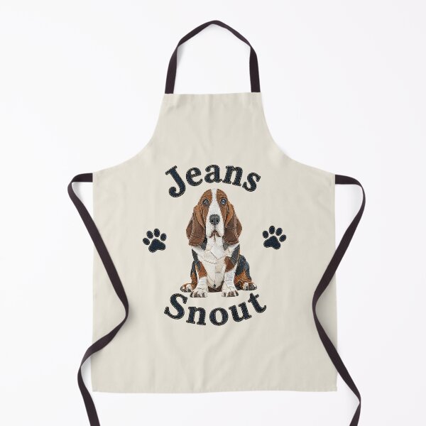 Item preview, Tricolor Basset Hound Denim Patch Art designed and sold by JeanSnout.