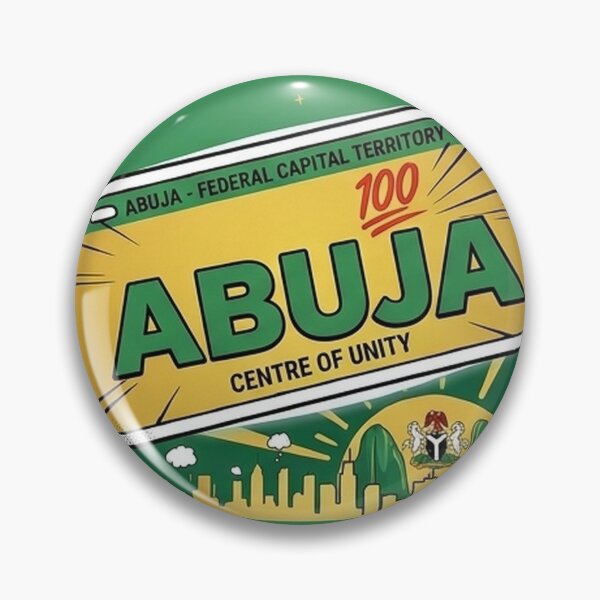 Item preview, Abuja Centre of Unity Nigerian License Plate designed and sold by Pleasant4Life.