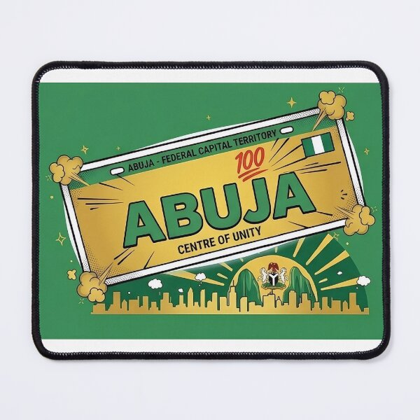 Item preview, Abuja Centre of Unity Nigerian License Plate designed and sold by Pleasant4Life.