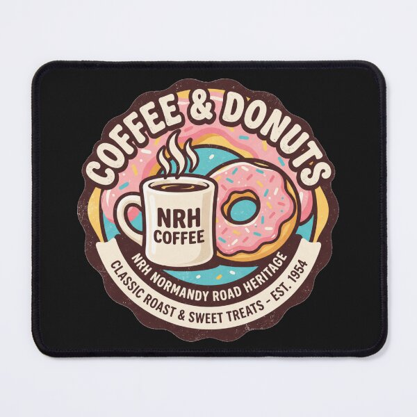 Item preview, NRH Coffee & Donuts Classic Roast & Sweet Treats Est 1968 Vintage Coffee Shop Sign designed and sold by Normandy Road Heritage™ - Vintage Garage Art.