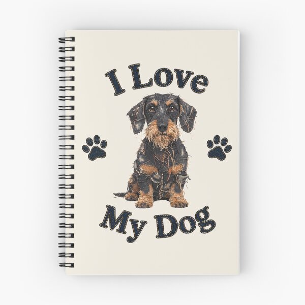 Item preview, Black and Tan Wire-Haired Dachshund Denim Patch Art designed and sold by JeanSnout.