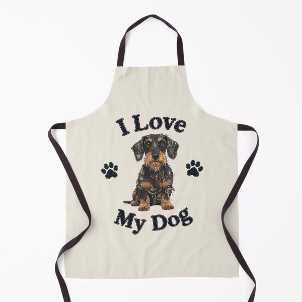 Item preview, Black and Tan Wire-Haired Dachshund Denim Patch Art designed and sold by JeanSnout.