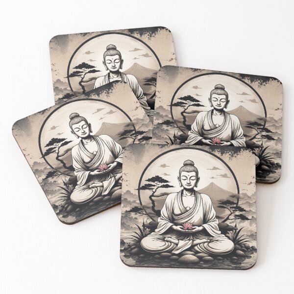 Item preview, Zen Buddha Meditation | Lotus Serenity and Inner Peace designed and sold by Fei Long Design Hub.