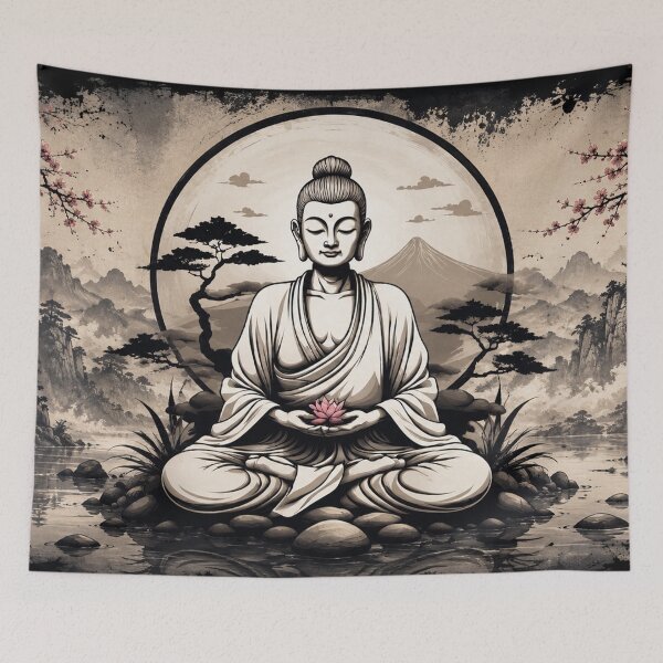 Item preview, Zen Buddha Meditation | Lotus Serenity and Inner Peace designed and sold by Fei Long Design Hub.