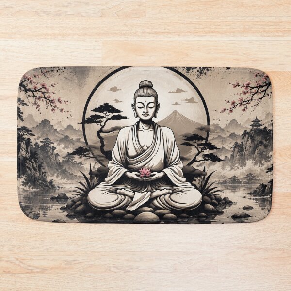 Item preview, Zen Buddha Meditation | Lotus Serenity and Inner Peace designed and sold by Fei Long Design Hub.