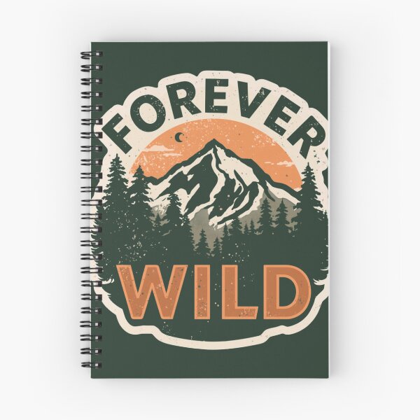 Item preview, Forever Wild Mountain Hiking Adventure Sticker designed and sold by Pransis_Diginer_26.