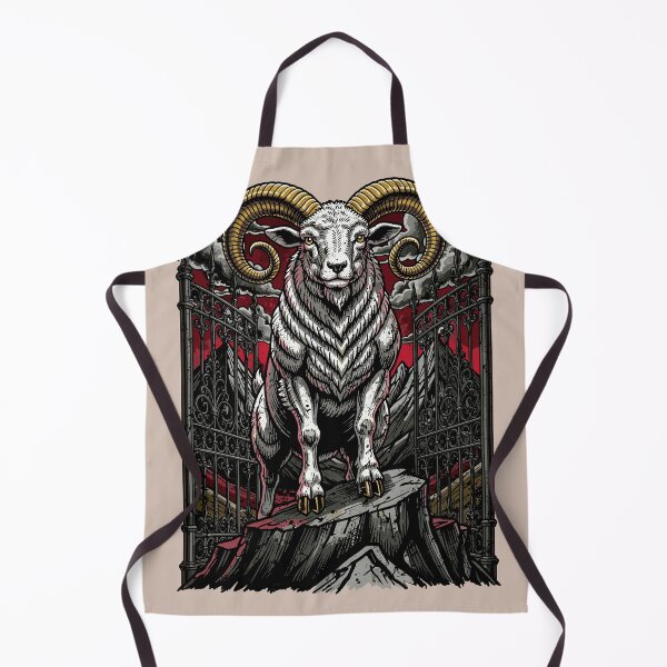 Item preview, Powerful Ram Gothic Guardian Golden Horns designed and sold by Romgora.