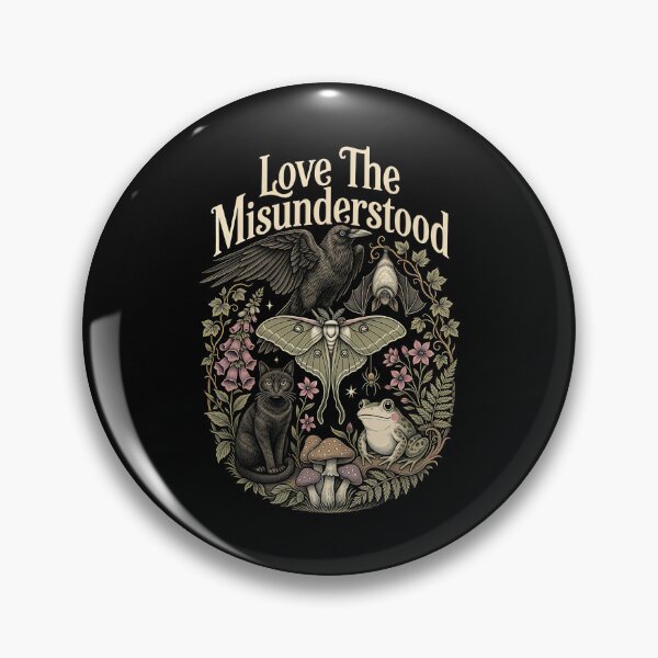 Item preview, Love The Misunderstood Bat Raven Cat Forest Cottagecore designed and sold by Redgiant87x.