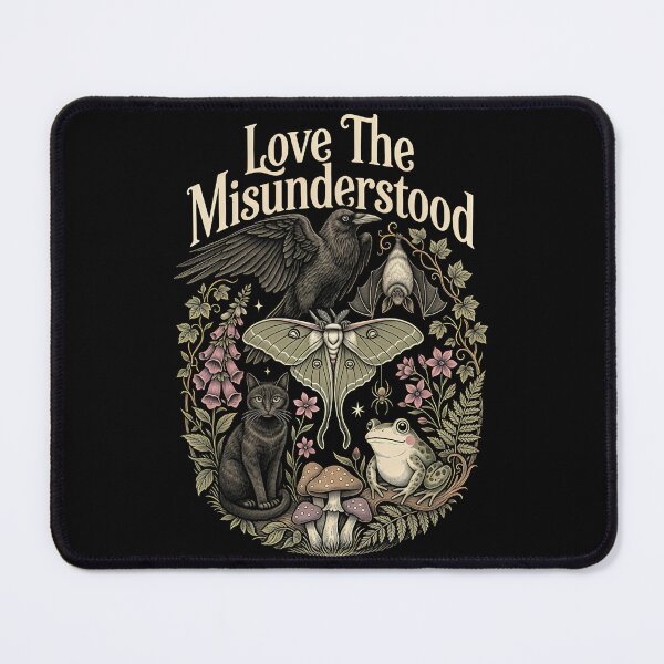 Item preview, Love The Misunderstood Bat Raven Cat Forest Cottagecore designed and sold by Redgiant87x.